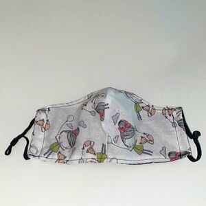 2 for $15 New adult size face mask w/ design